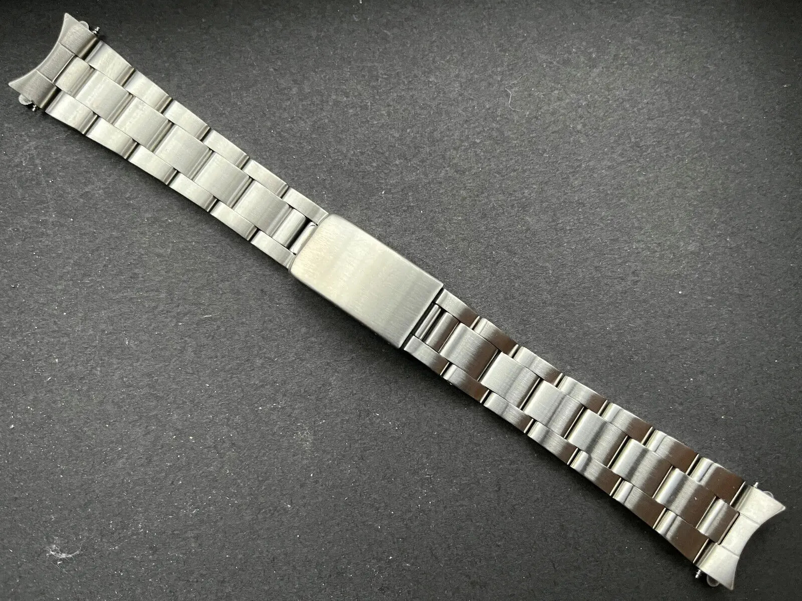 19MM TAPERED TO 14MM BRUSHED STEEL OLD OYSTERr Curved End BAND BRACELET FIT FOR R0LX WATCH 250118