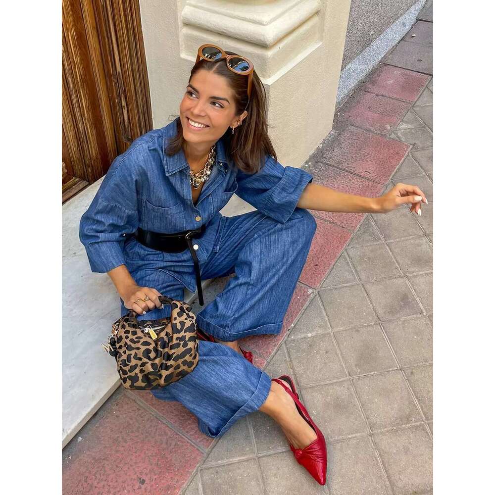 Spring New Solid Casual Pants Sets Women Pockets Elastic Waist Blouse +Wide Leg Trouser Elegant Fashion Shirt 2 Piece Set 2025