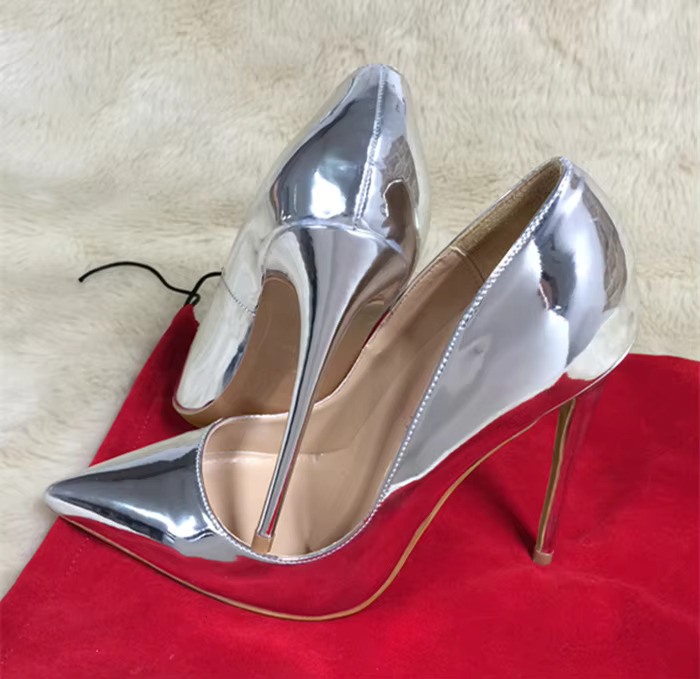 Noenname_Null-Sier Women Sexy Stilettos Pumps 8Cm 10Cm 12Cm Pointed Toe High Heels Elegant Ladies Wedding Bridemaids Shoes