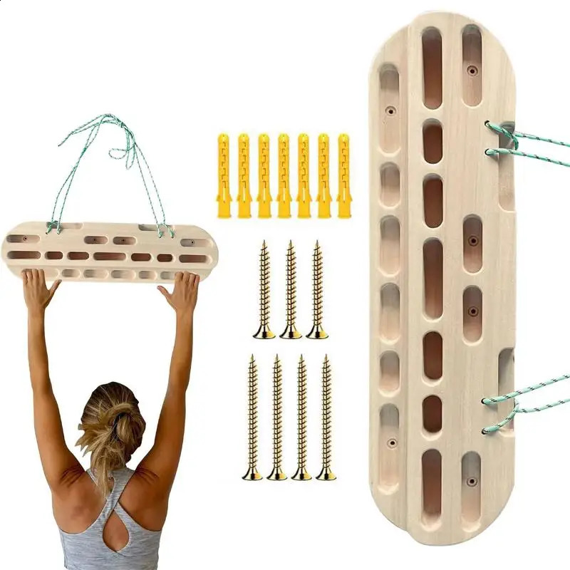 Indoor Rock Climbing Fingerboard Strength Rock Board Finger Back shoulder training Pull Up Fingerboard Harness Tools Hangboard 250118