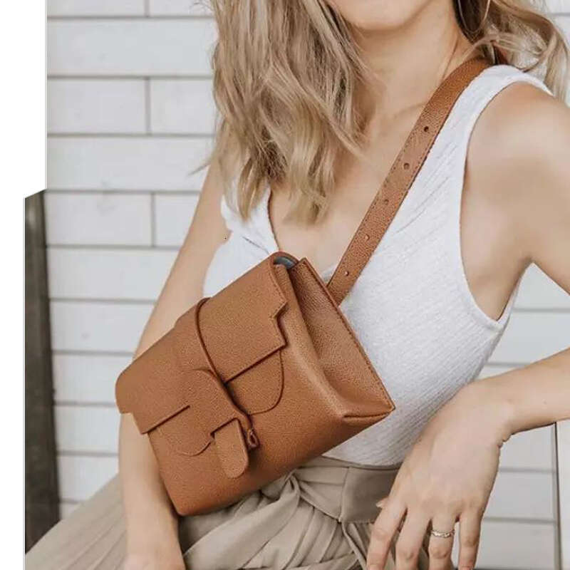 Genuine Leather Waist Bag Fashion Clutch Handbags Women's High Quality Cowhide Retro Style Chest Crossbody Shoulder Bags