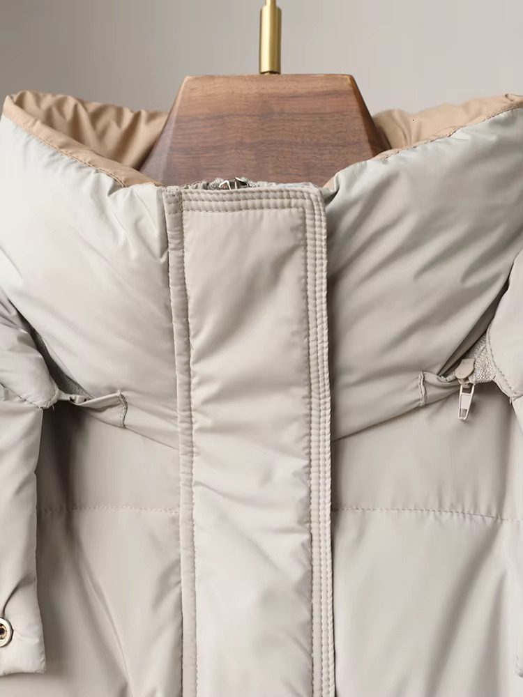 High Quality 2024 New White Duck Down Jacket Autumn Winter Long Style