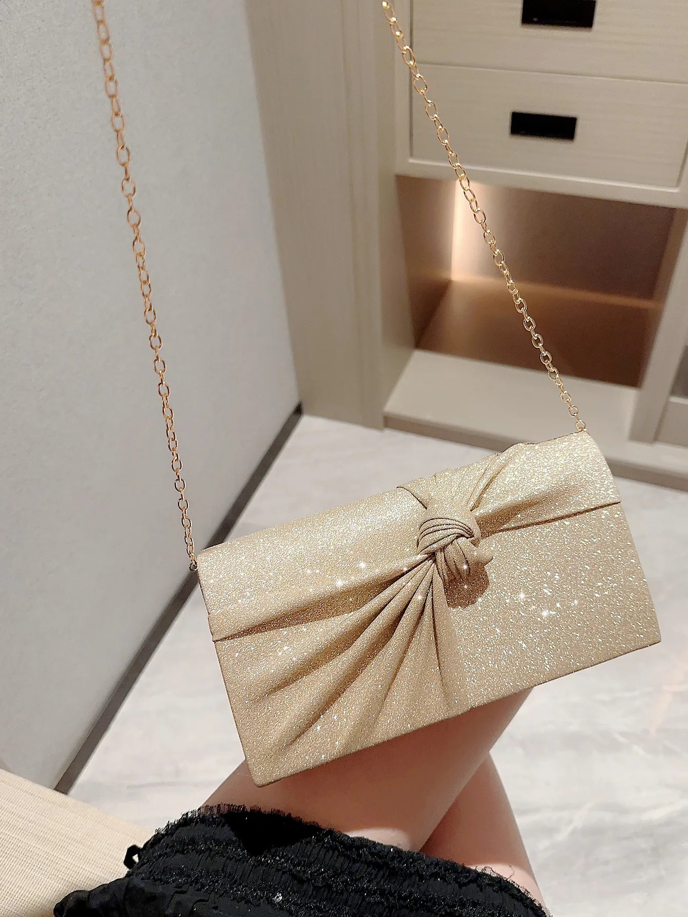 Womens Classic Cross Sparkling Flap Evening Bag Clutch Bag Party Bag Prom Bag Evening Bag Dress Bag Wedding Bag 250122