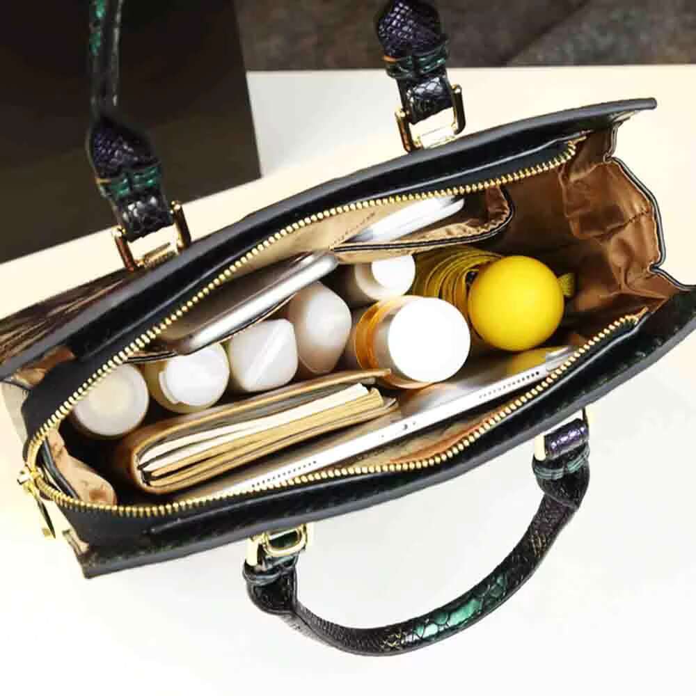 Fashion Noble Women Handbag High Grade Snake Skin Pattern Summer Tote Bag Chic Ladies Crossbody Shoulder Purses 2023 New
