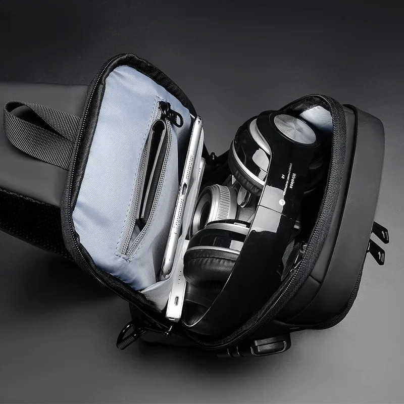Customizable Antitheft Password Lock Motorcycle Men Bag With USB Charger Multifunctional Saddlebag Sports Waist 250122