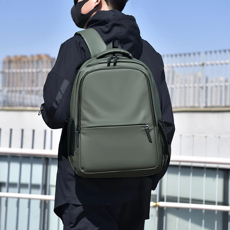 Waterproof Backpack For Men Minimalist Teenager Hiking Sports Back Pack Student Backpacks Black Male 156Inch Laptop Bag 250121