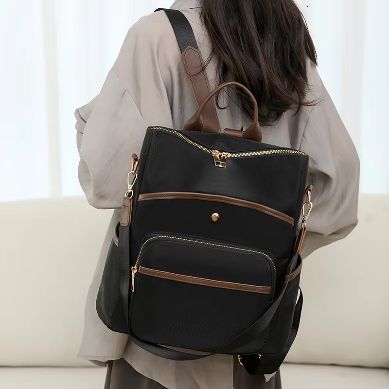 Fashion Backpacks Female Soft Leather Rucksack Women Knapsack Travel Bagpack Ladies Daypack Large Capacity School Bags For Girls