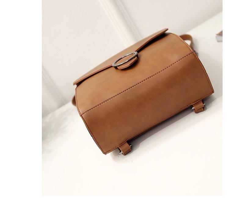 Vintage Women Backpack PU Leather Female Schoolbags Teenage Girl Travel Books Rucksack Shoulder Bags Mochila Feminina Bolsa