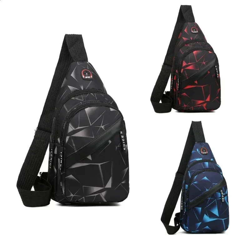 Shoulder Crossbody Bag for Men Short Travel Messenger Chest Light Outdoor Sport Recreation Lovers Single 250122