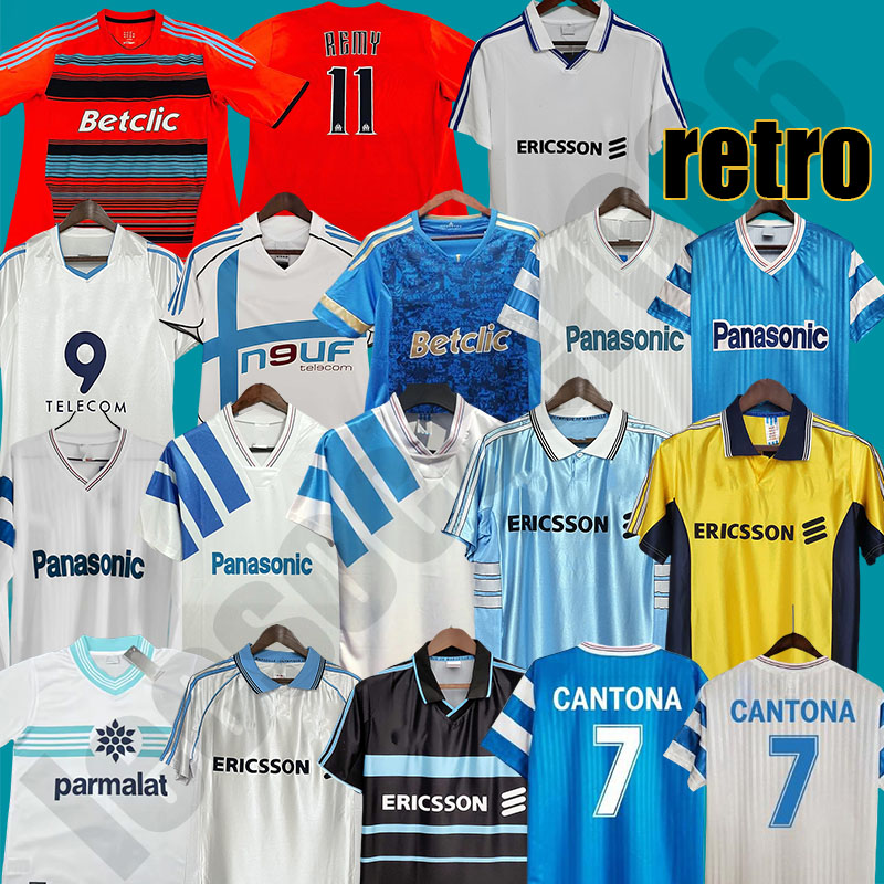 Retro mar seille Papin Cantona WADDLE #8 Soccer Jerseys Vintage Classic football Shirts 1990 1991 Maillot de foot maillot om retro soccer jersey mar seille retro