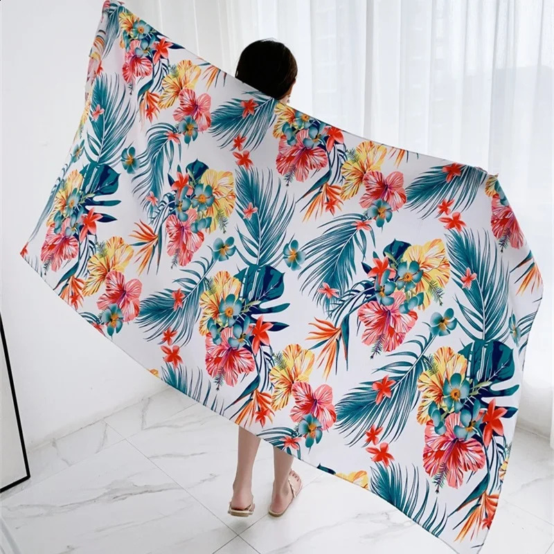 20 styles 90x180cm Cotton linen Summer Beach Dress Bikini Cover-ups Sarong Wrap Scarf Women Brazilian Swimsuit Bathing Cover Up 250120