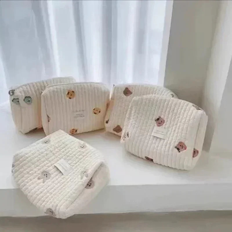 Portable Stroller Nappy Bag Quilted Baby Diaper Caddy Organizer Embroidered Mommy Bags Babies Accessories Changing Bag Storage 250118
