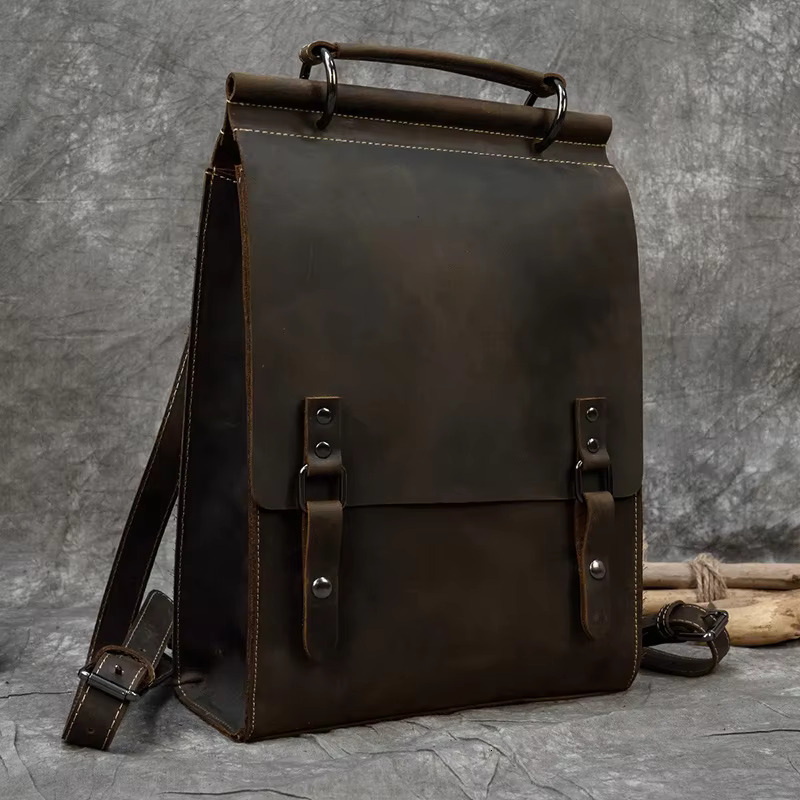 100% Genuine Sg Cover Shoulder Backpack Travel Bagpack Men Women Fashion Leather Daypack Real Cowskin