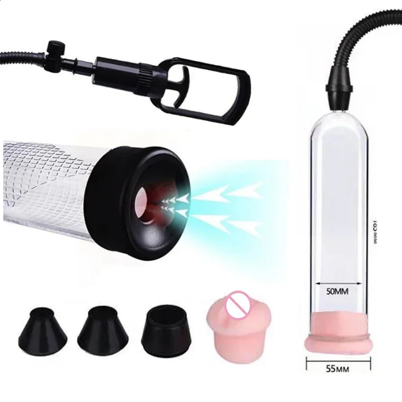 Masturbator Cup Manual Penis Pump Vacuum Erection Enlarger Penile Extender Trainer Erotic Adult Product Sex Massager 250121