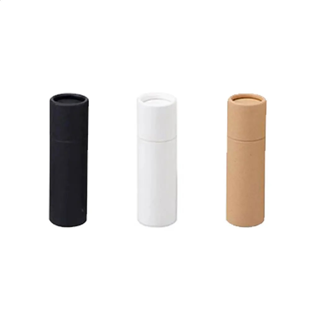 50PCS Push Up Tubes Lip balm Kraft Paper Tube Empty Lipstick Tube Degradable Cosmetic Containers Solid Paste Tube 250121