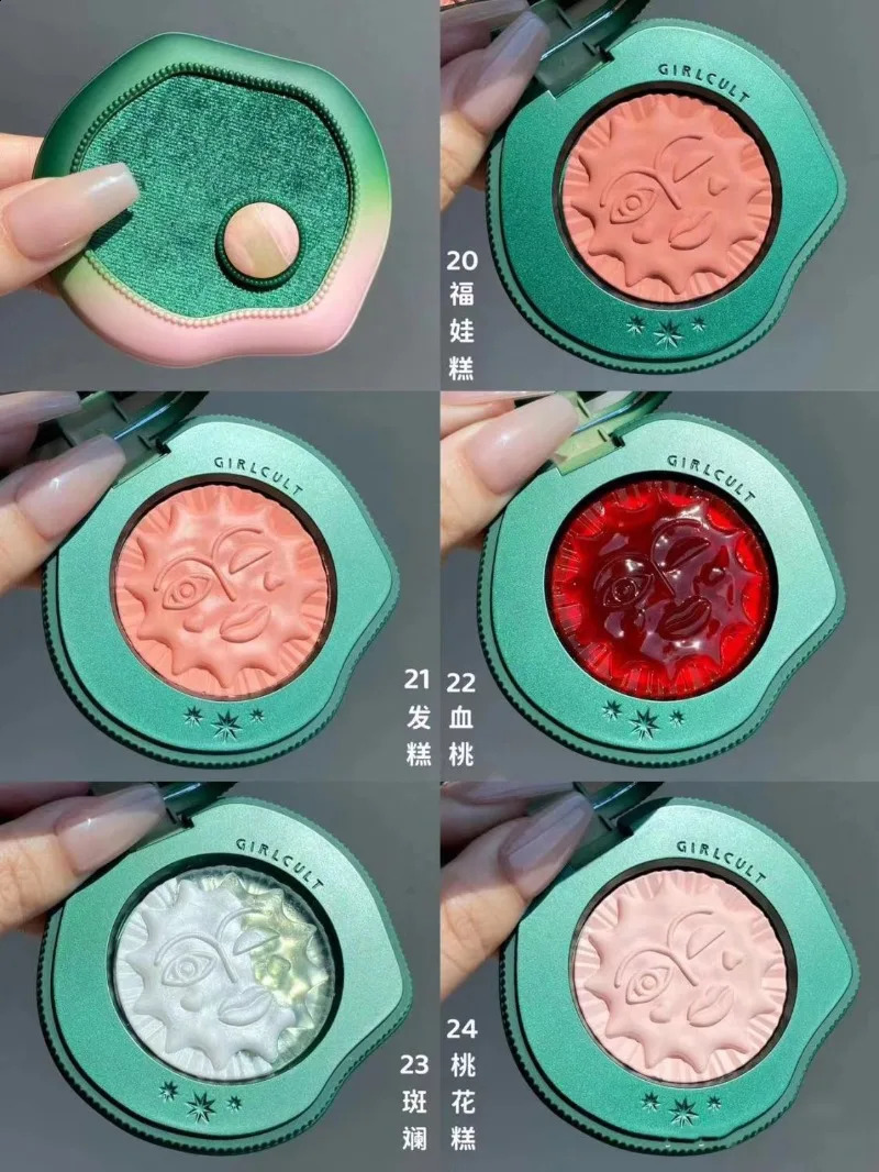 Girlcult Emotional Blush Highlighter Matte Fine Shimmer Blusher Face Cute Makeup Korean Cheek Pressed Powder 250121