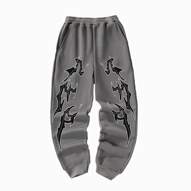 Mens Dark Brown Thorns Totem Casual Sweatpants - Elastic Fabric Drawstring Belt Geometric Pattern Perfect for Four Seasons 250116