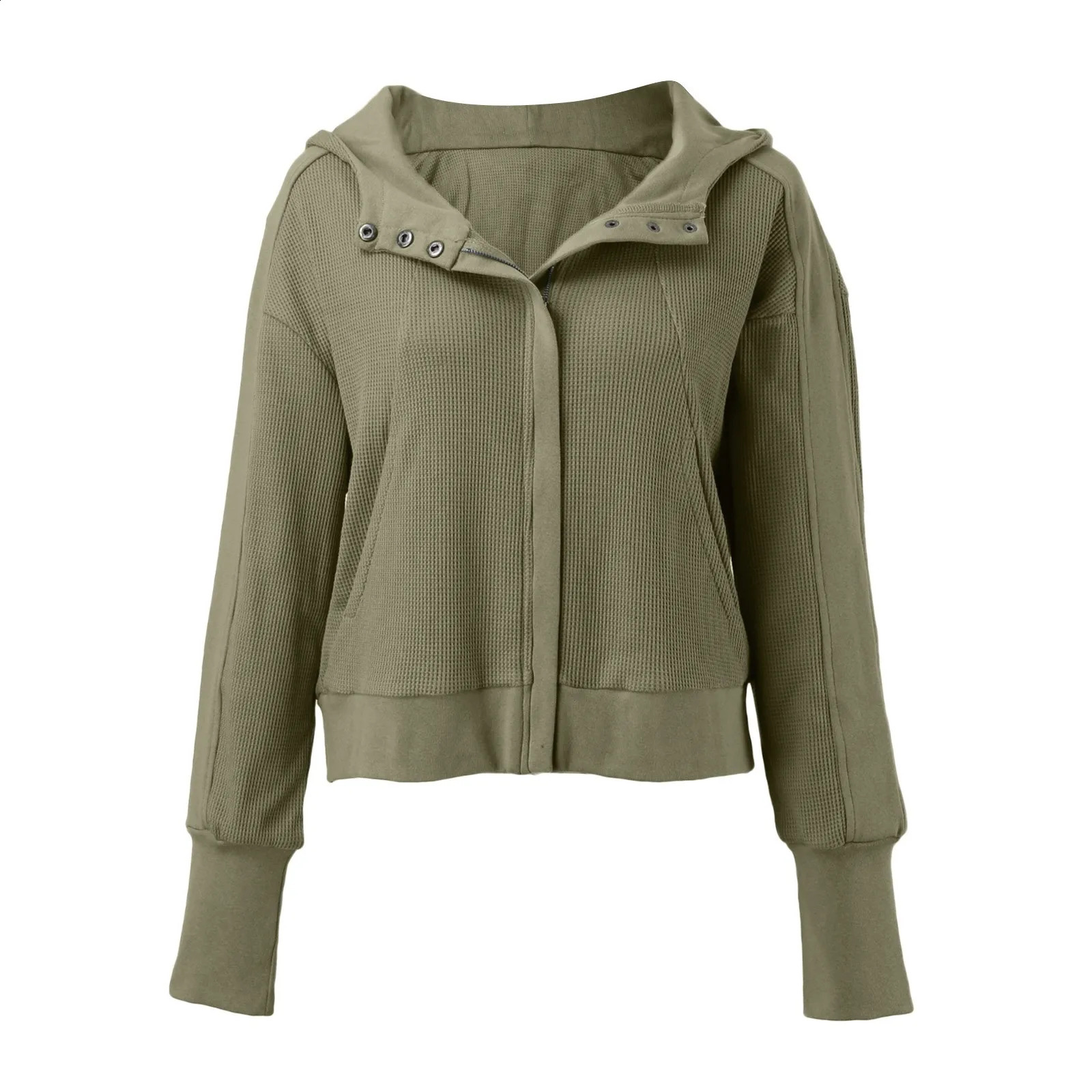 Casual Streetwear Hooded Jacket Womens Long Sleeve Zippers Coats Oversized Versatile Bomber Jacket Cardigan Female Outerwear 250114