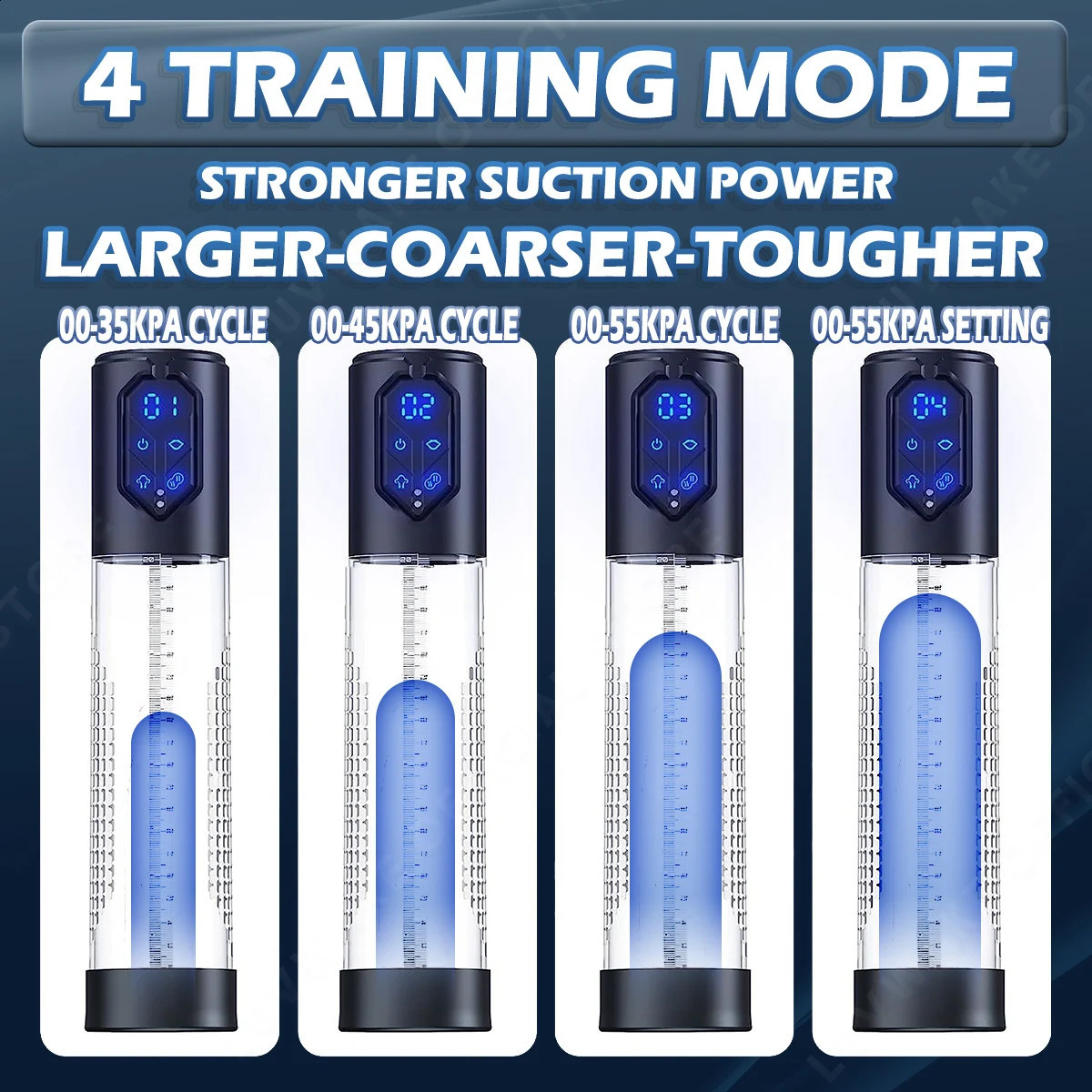 IPX7 Waterproof Electric Penis Pump for Enlargement Man Vacuum Extend 4 Suction Levels 2 Silicone Sleeves 250121