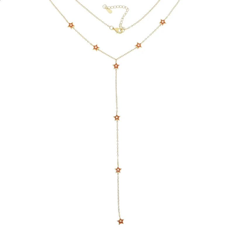 Colorful Star Charm Long Y Lariat Sexy Fashion Women Jewelry Necklace 250117