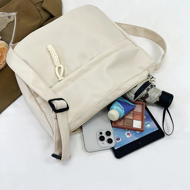 Casual Tote Commuting Tote Bag Casual and Simple Nylon Shoulder Bag Japanese Trendy Student Crossbody Bag 250121