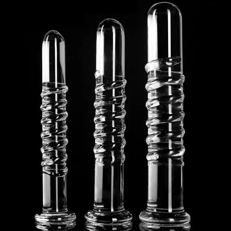 Crystal Glass Realistic Dildo 6 Size Anal Butt Plug G-spot Stimulation Beads Prostate Massage for Women Anal Plug Sex Toys 250108