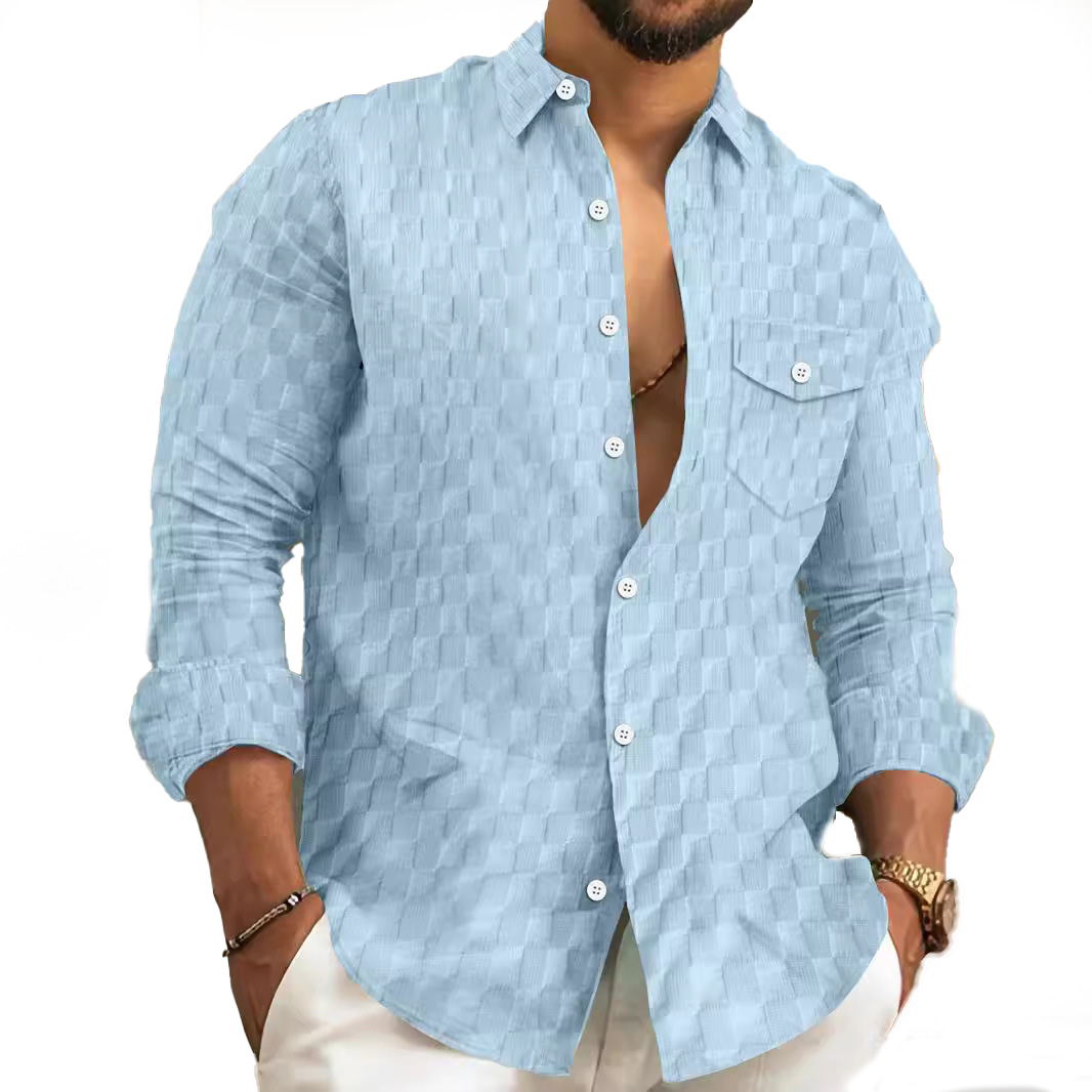 Designer shirt Mens t-shirts long sleeve t shirts fashion casual mens t-shirt plaid tees tops man tshirts Spring Autumn fashionable clothing s-3XL haw