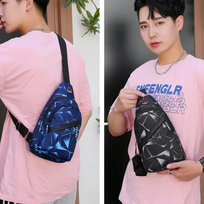 Shoulder Crossbody Bag for Men Short Travel Messenger Chest Light Outdoor Sport Recreation Lovers Single 250122