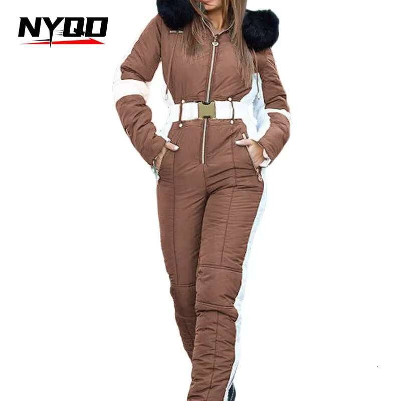 Women's Wear Women's Wear Women One Piece Ski Suit Winter Snowboard Jumpsuit Waterproof Windproof Thicken Hooded Outdoor Sport Wear For Moun