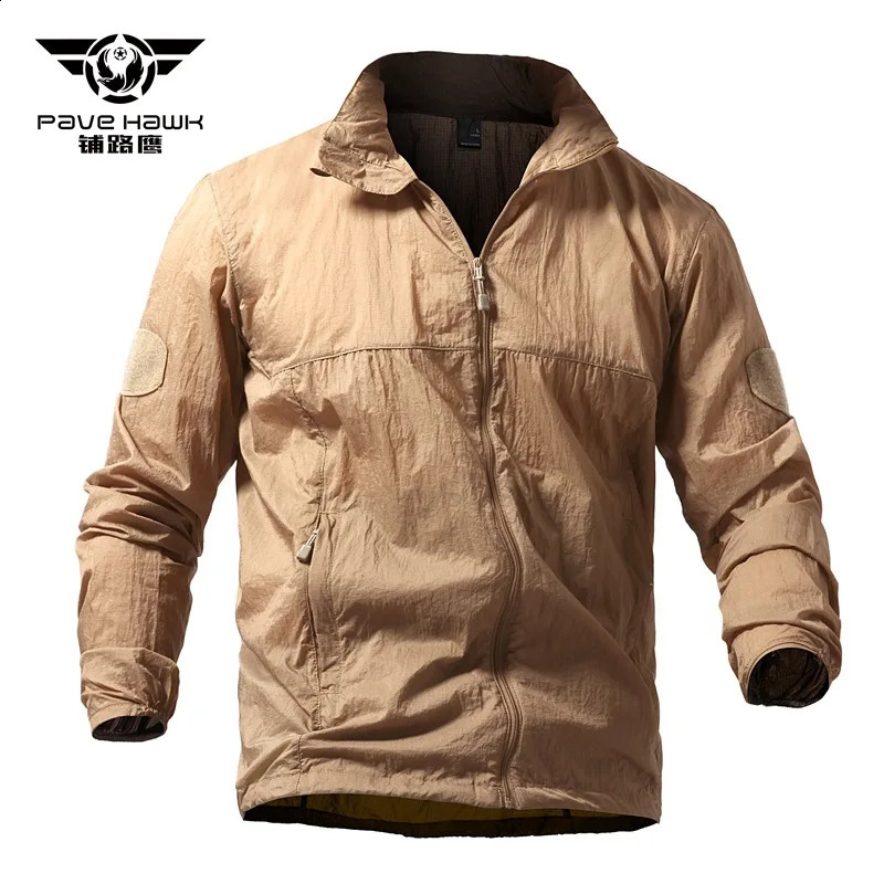 Outdoor sports sun protection quick drying thin leather clothing jacket waterproof UV resistant breathable windproof tactical top 250122