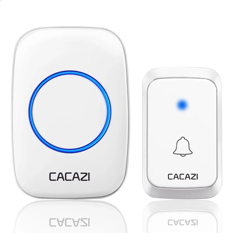 CACAZI A06 DC batteryoperated Wireless Waterproof Doorbell 300M Remote 36 chimes Cordless Home Call Bell 250108