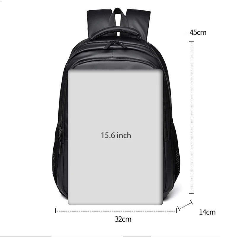Waterproof Backpack For Men Minimalist Teenager Hiking Sports Back Pack Student Backpacks Black Male 156Inch Laptop Bag 250121