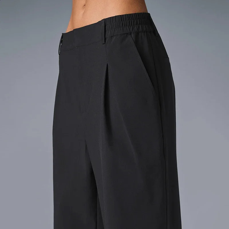 Womens HIGHWAIST PURSUIT TROUSER REGULAR Comfortable Lightweight Fashion Suit Pants Office Straight Leg Wide 250120