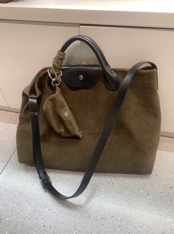 Bag 2025 Niche Design Large Capacity Casual Suede Bag For Women's Autumn And Winter New Commuting Single Shoulder Crossbody Carrying Case