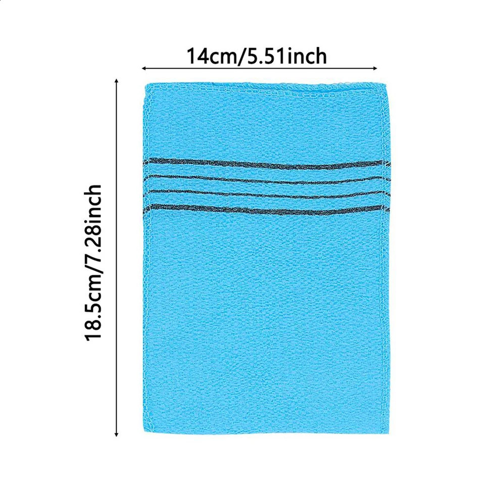 5 Pcs Exfoliating Bath Pad Towels Set Korean Italy Asian Washcloth Body Scrub Shower Towel 250115