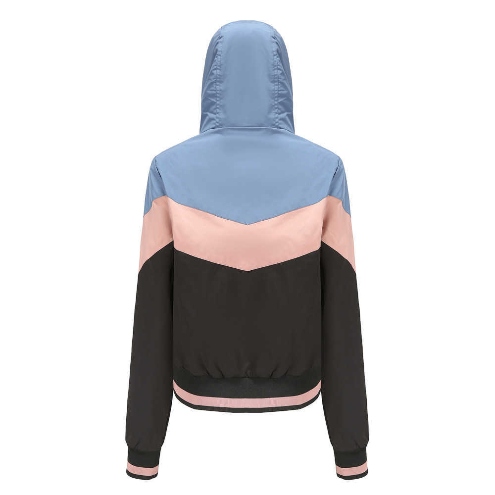 Womens Thin Windbreaker Womens Spring Autumn Hooded Jacket Womens Outdoor Raincoat with Rope Jacket Womens Leather Womens Jacket 241209