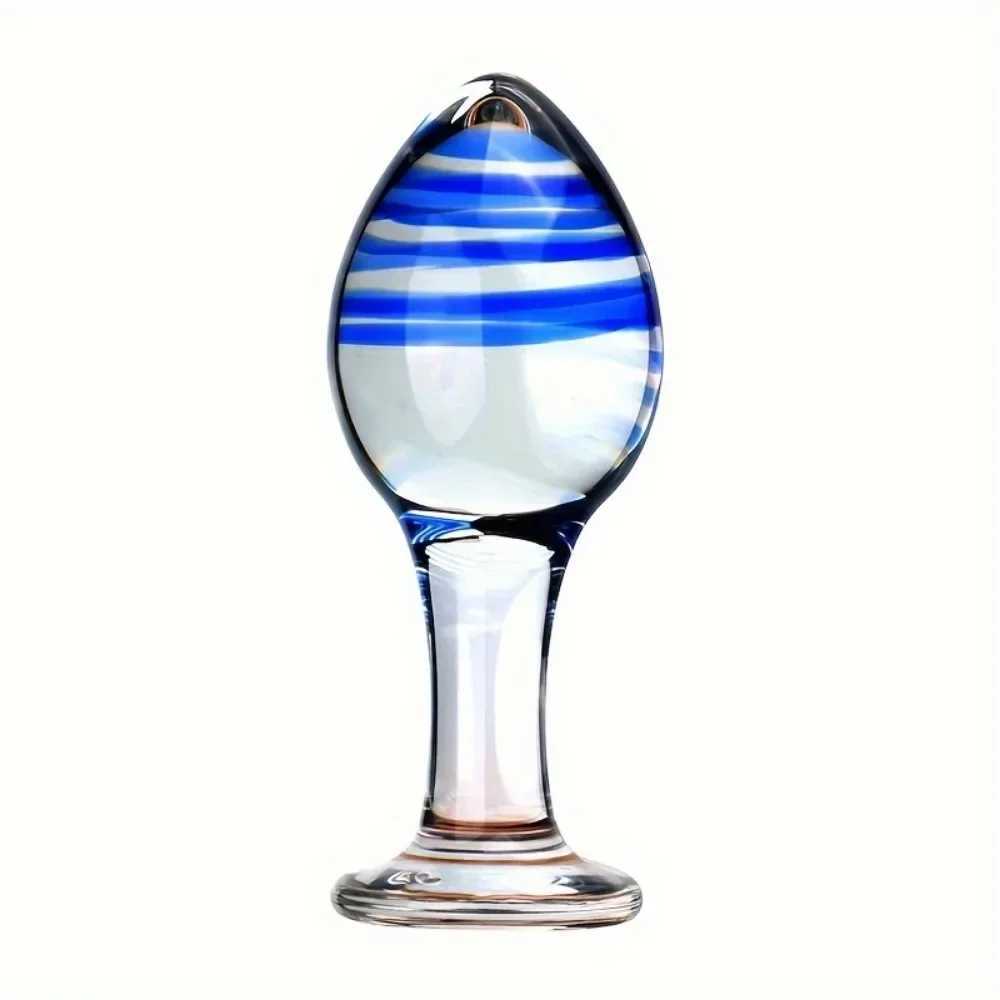 BDSM Glass Anal Plug Female Male Sex Toy Butt Plug Prostate Masturbator Stimulator Crystal Dildo Sex Toys for Women Men GayXJ250121