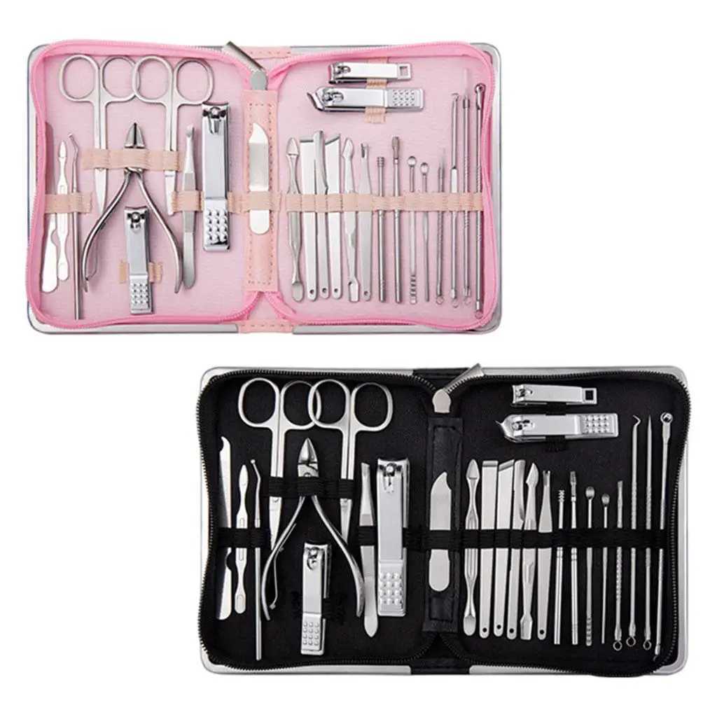 26 in 1 Manicure Set Nail Clippers Grooming Care Tools for Men WomenXJ250116