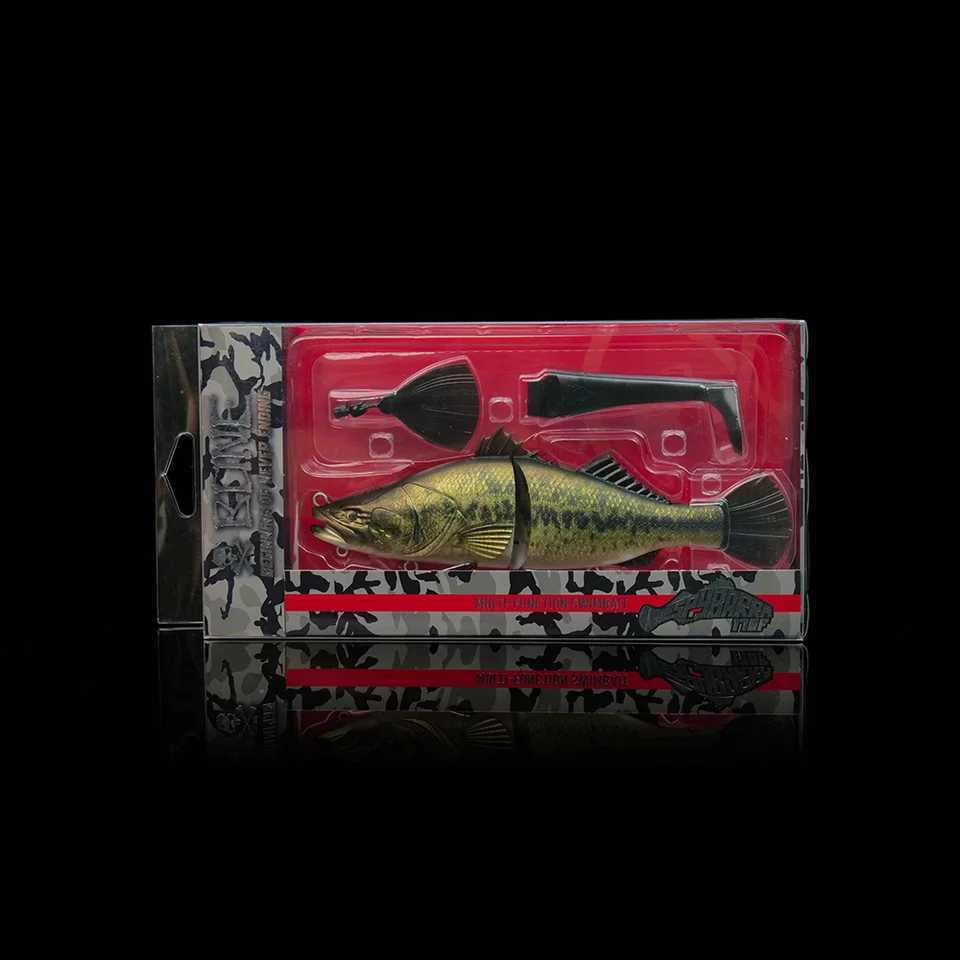Bone Espybarra 176mm 61g Floating Multi-Function Swimbait Artificial Bait Lures with 3 interchangeable tail Seawater FreshwaterXJ250122