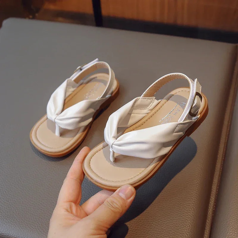 Baby Girls Sandals Simple Flip-flops Unique Japanese Style Children Casual Shoes Boys Kids Summer Beach Shoes All Match 250114