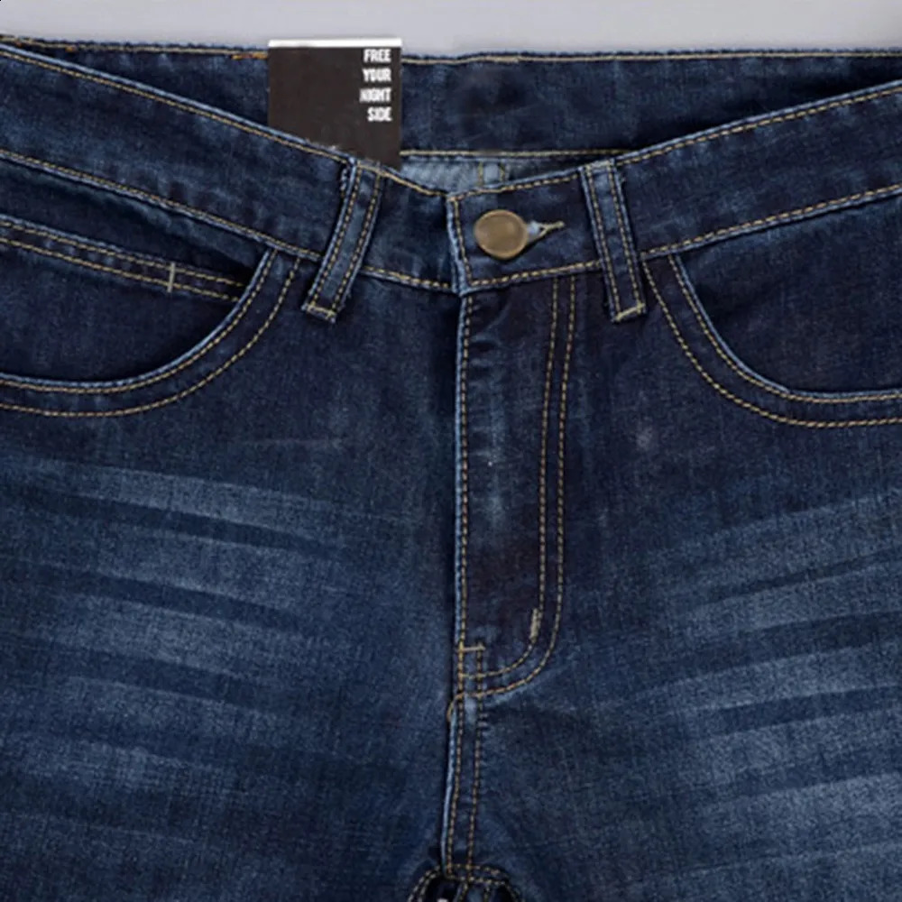 Mens Casual Autumn Denim Loose Work Long Trousers Jeans Pants Streetwear Cargo 250121