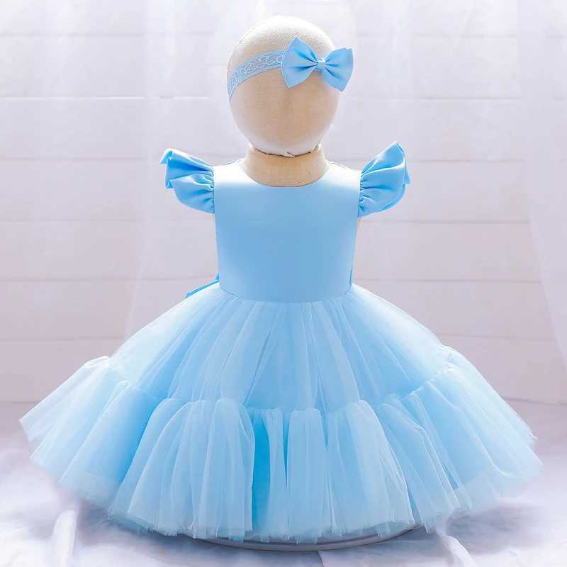 Pageant Puffy Baptist 1st Birthday Dress Baby Dress Cake Princess Dress Lace Party Dress Childrens Clothing X250203