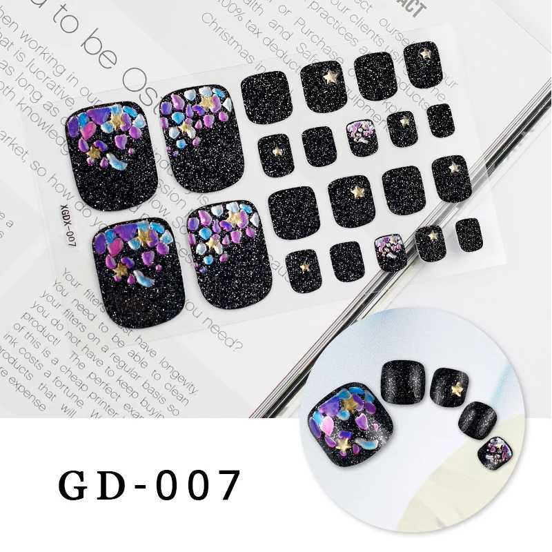 Sanuxc Adhesive Nail Stickers Wholesale Supplise Nail Polish Stickers for Foot Manicure Decals Full Cover Stickers for Nails ArtXJ250120