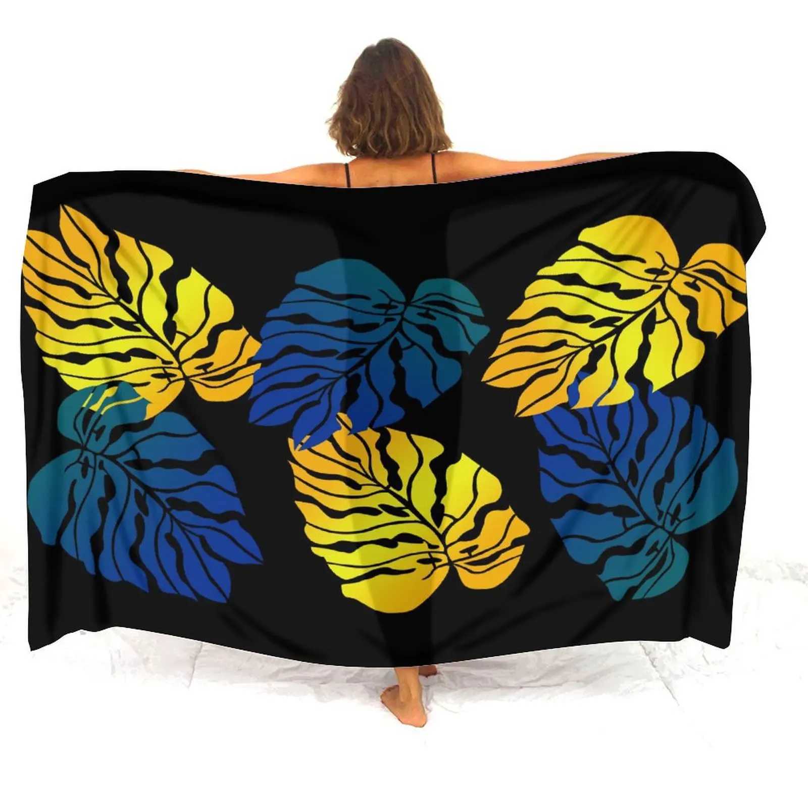 Haiian Beach Resort Sarong Custom Polynesian Floral Print Ladies Sarong Tribal Ethnic Design Soft Elegant Coat Shl ron W250120