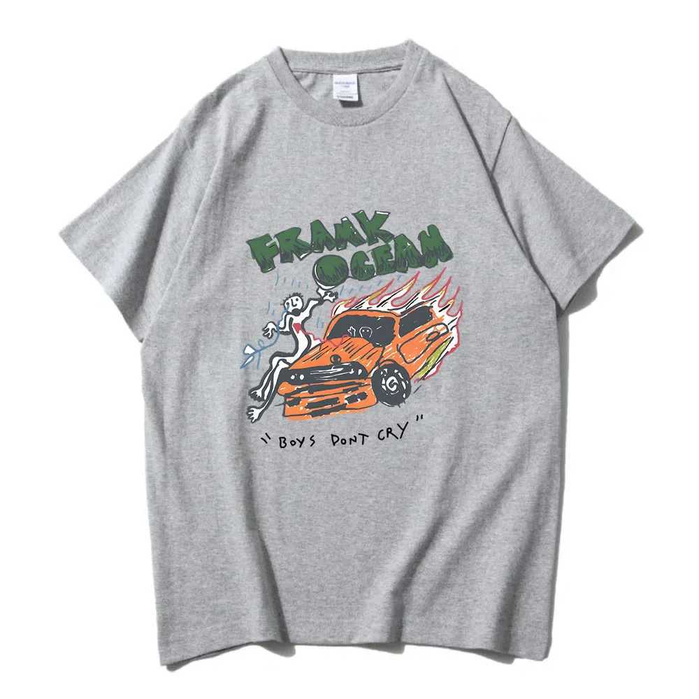 Frank O-ocean blonde R B music T-shirt mens cool and fashionable T-shirt 100% pure cotton T-shirt spring short sleeved comfortable T-shirt X250203