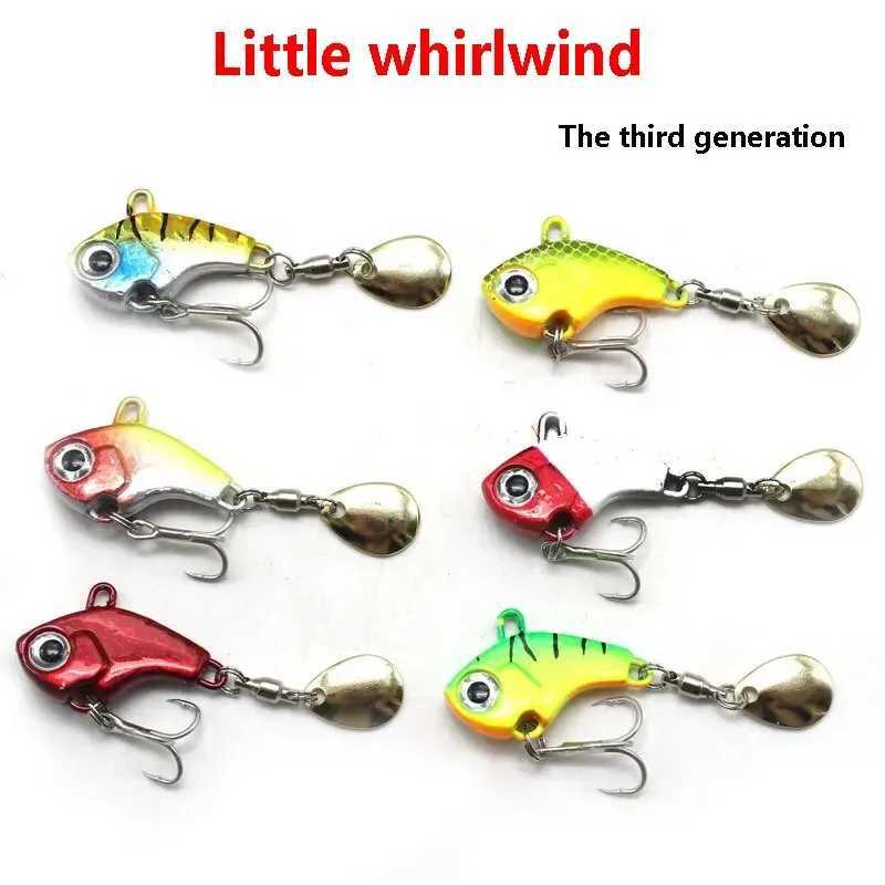 Luya Bait Metal VIB Small Cyclone Rotary Vibration VIB Glitter Iron Plate Sea Fishing Freshwater BaitXJ250122
