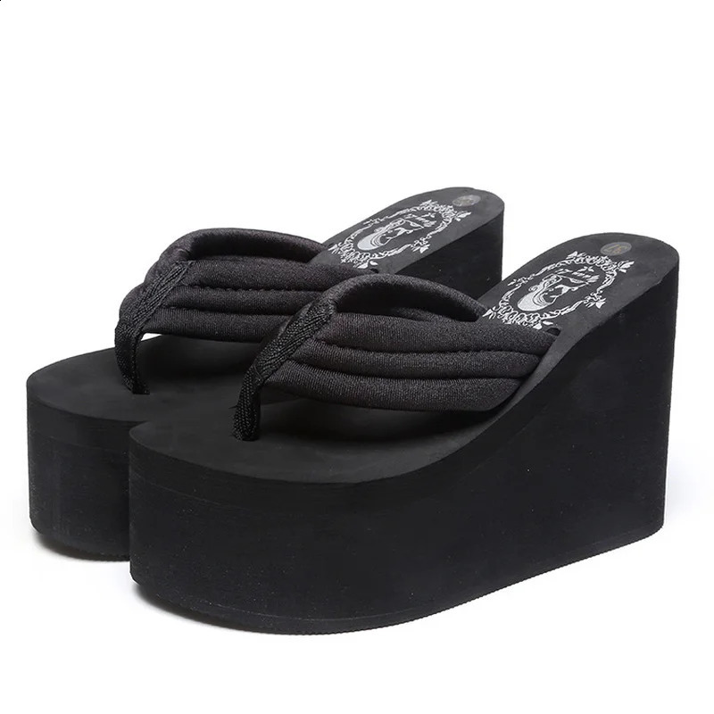 Comemore Super High Heels Wedges Flip Flops Womens Platform Slip-on Shoes Trend Heel Sandal 41 Summer Women Chunky Sandals 250113