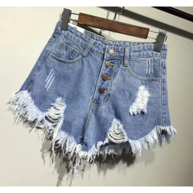 Denim Booty Shorts with Fur Lining for Women Sexy Short Jeans for FemaleCasual and Fashionable Big Size High Waisted Summer 250116