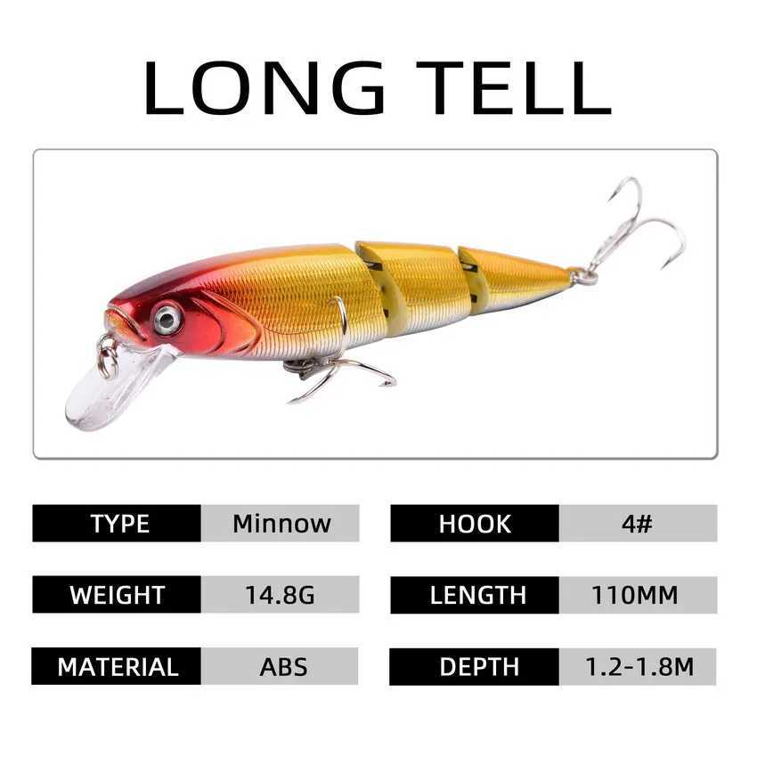 Fishing Lure Tackle Kit Set Hard Bait Artificial Rotating Floating Fishing Minnow Crankbait Wobblers Spinner Sinking Hooks LuresXJ250122