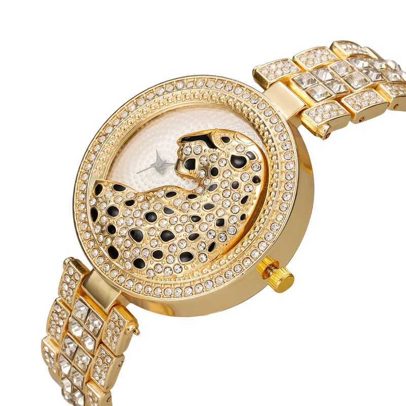 UTHAI H30 Leopard Wens Watches Diamond Quartz Fashion Personalized Womens Jewelry Temperature Bracelet Watch X250203